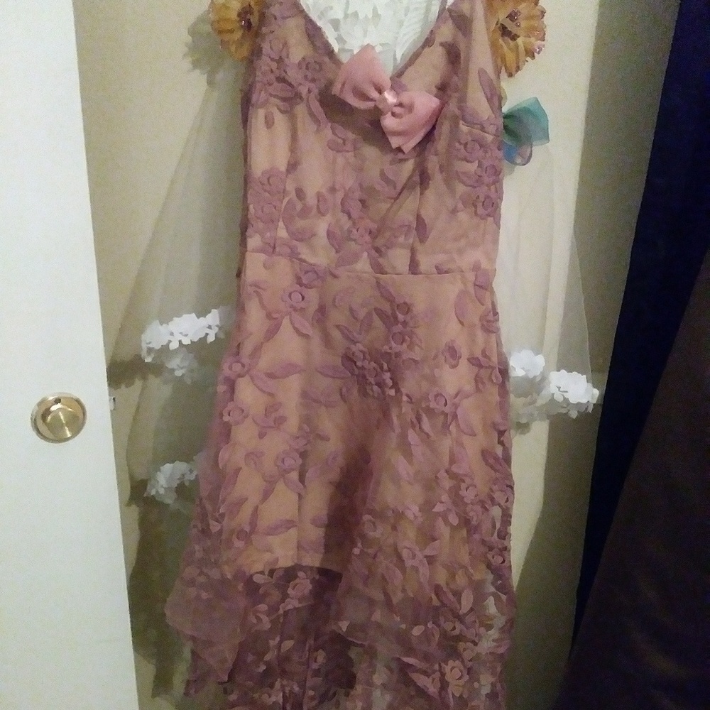 Beautiful bridesmaid flower dress
